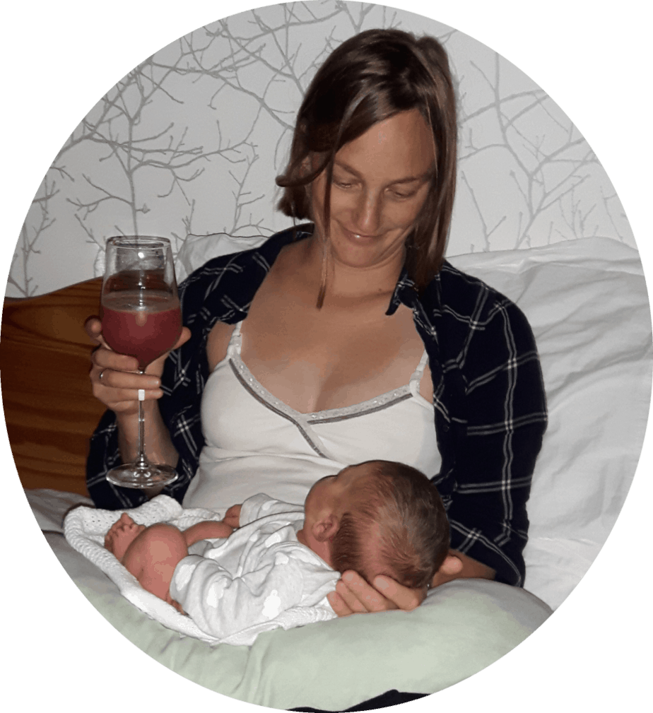 Hannah and her placenta smoothie, Placenta Remedies Network blog 